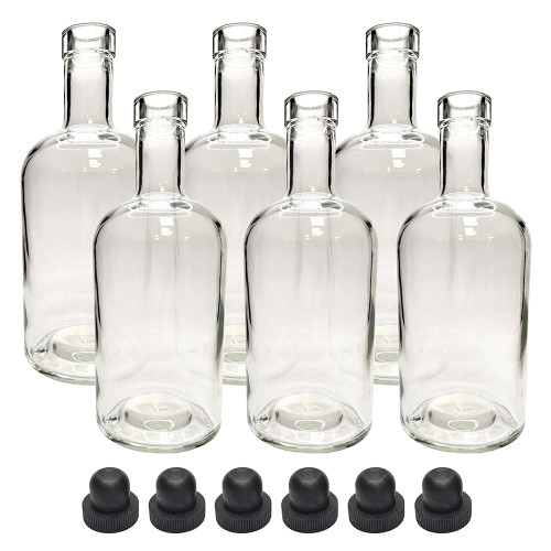 Home Brew Ohio Oregon Liquor Bottles and Corks Set of 6 - Home